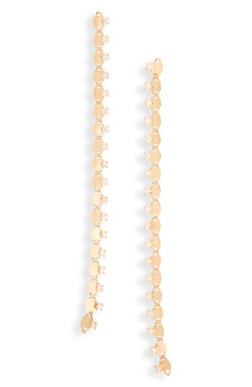 Lana Nude Link Diamond Linear Drop Earrings in Yellow at Nordstrom