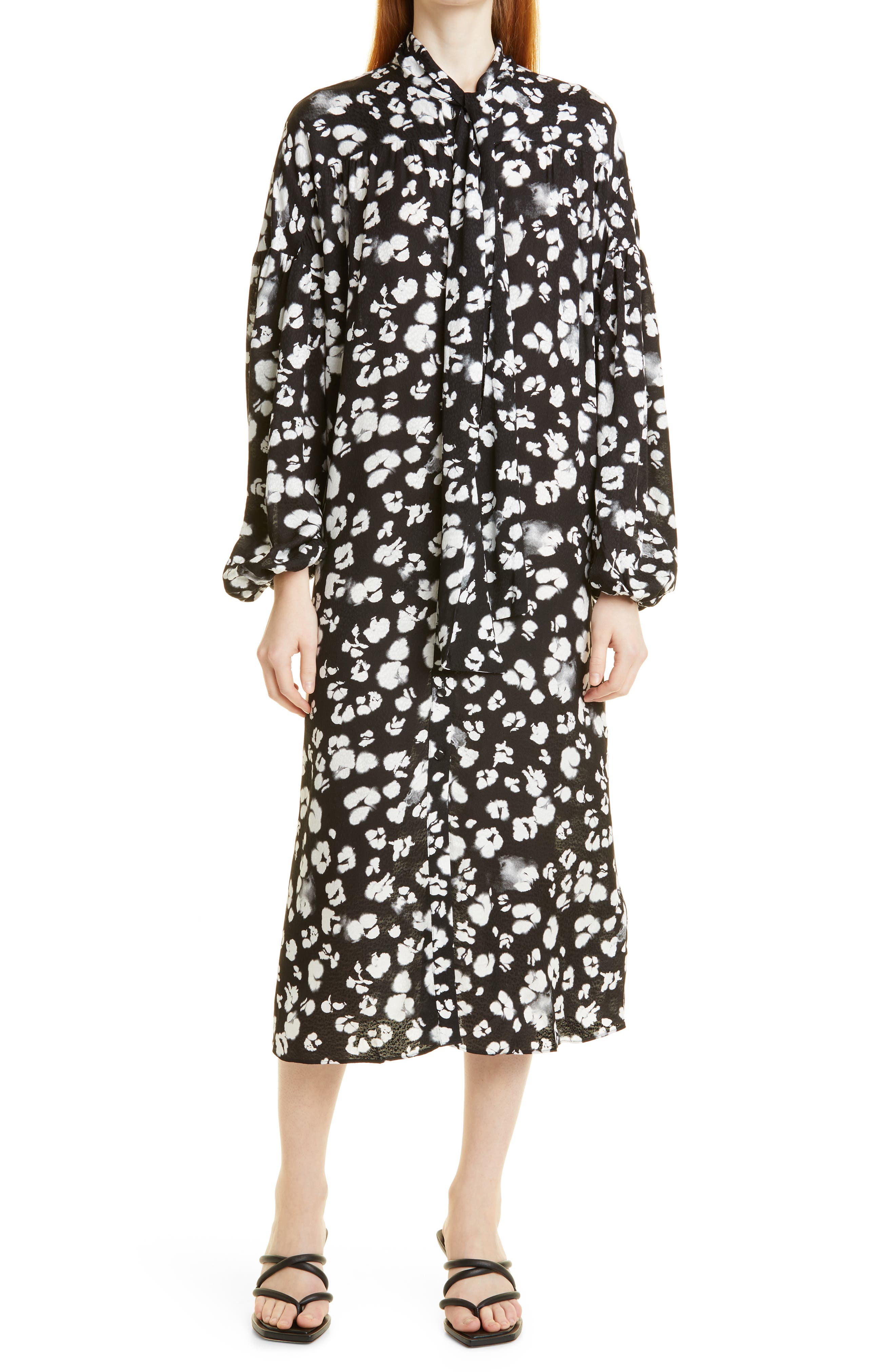 ted baker bow dress black