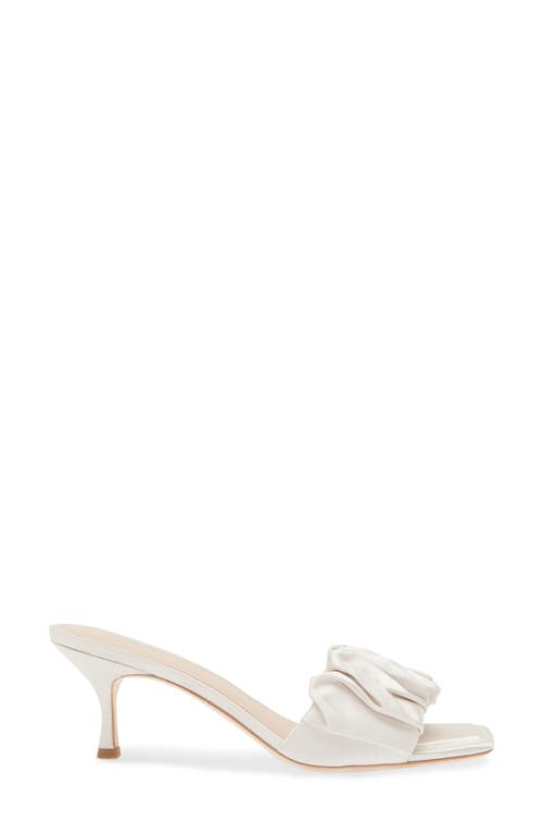 Loeffler Randall Gathered Band Kitten Heel Sandal In Cream