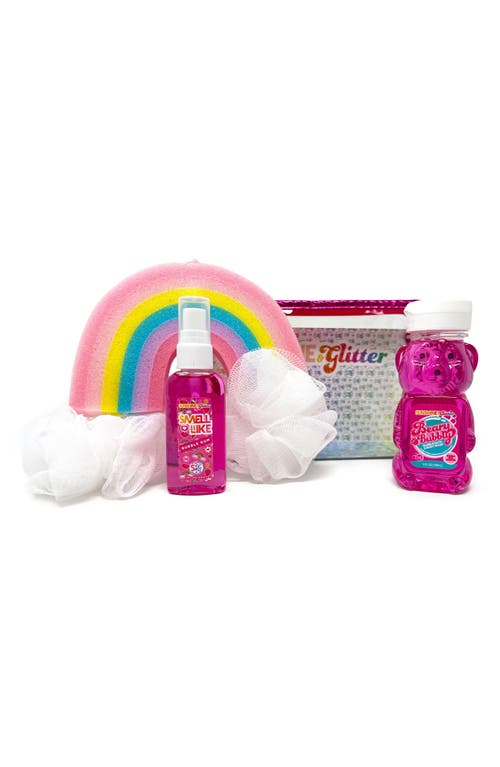 Sunshine & Glitter Kids' Beary Bubbly Bubble Bath Gift Set in Pink at Nordstrom