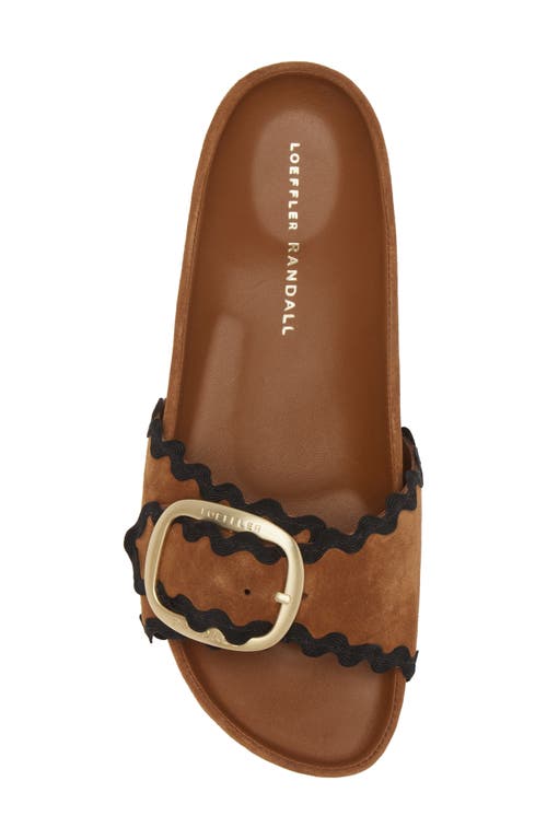 Shop Loeffler Randall Iris Slide Sandal In Cacao/black