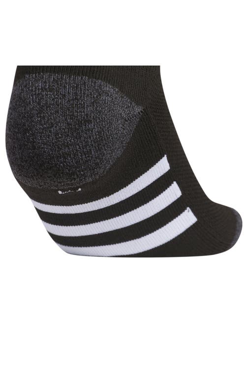 Adidas Originals Adidas Kids' Athletic Cushioned No Show Socks In Black/onix Grey/white