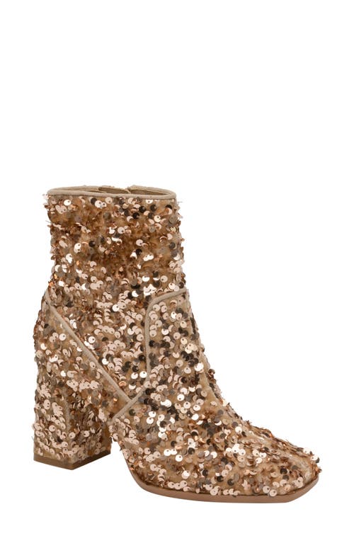 Lisa Vicky Crazed Sequin Boot in Champagne Srquins