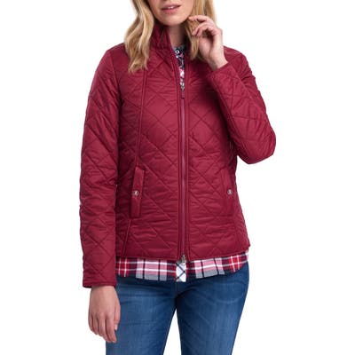 Barbour Backstay Diamond Quilted Jacket, US / 8 UK - Pink