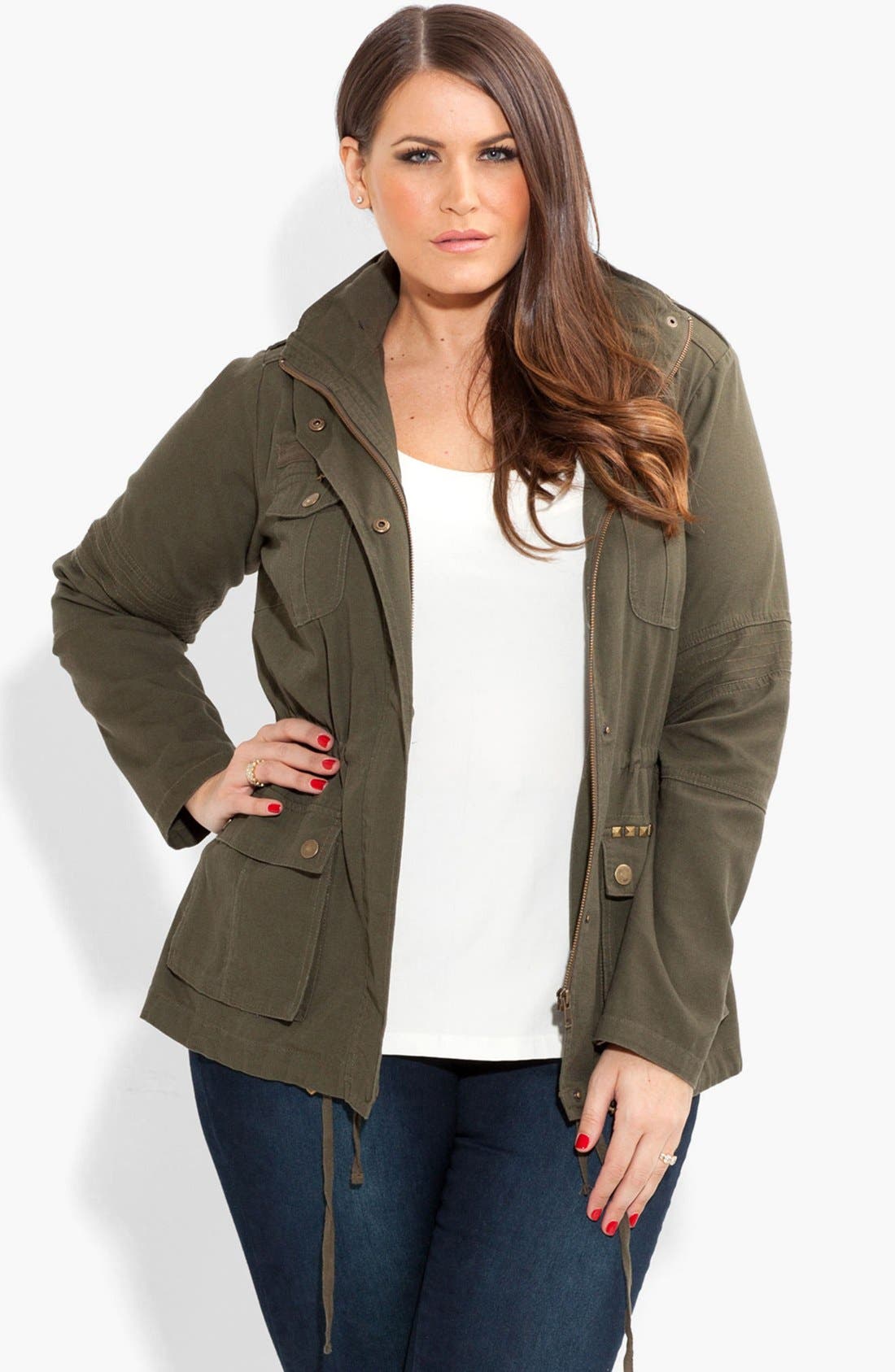 City Chic 'Adventure' Anorak Jacket (Plus Size) Nordstrom