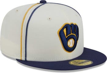 Men's New Era Navy Milwaukee Brewers Home Authentic Collection On-Field 59FIFTY Fitted Hat