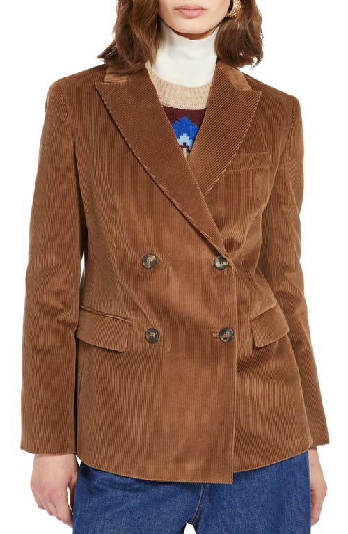 Shop Max Mara Weekend  Katanga Cotton Corduroy Blazer In Hazelnut Brown