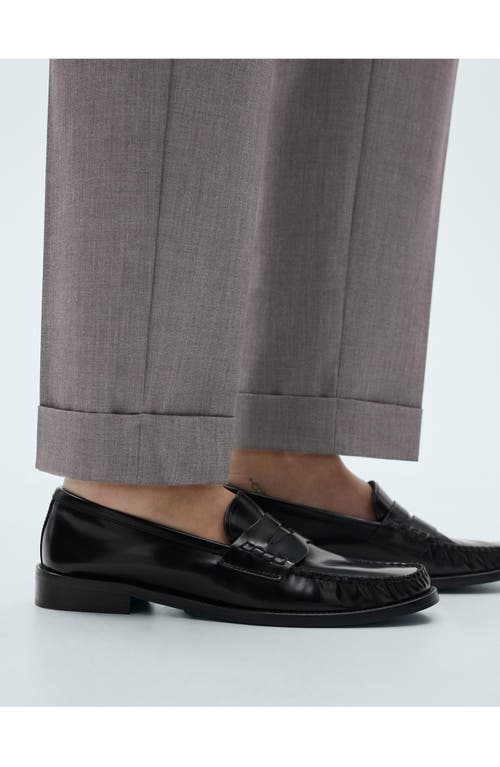 Mango Straight Leg Pants In Grey