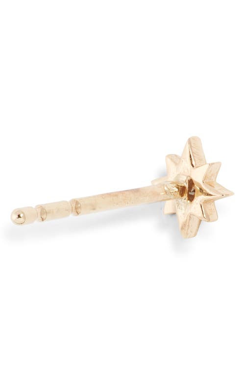 Anzie Petite Diamond North Star Stud Earrings In Gold/diamond