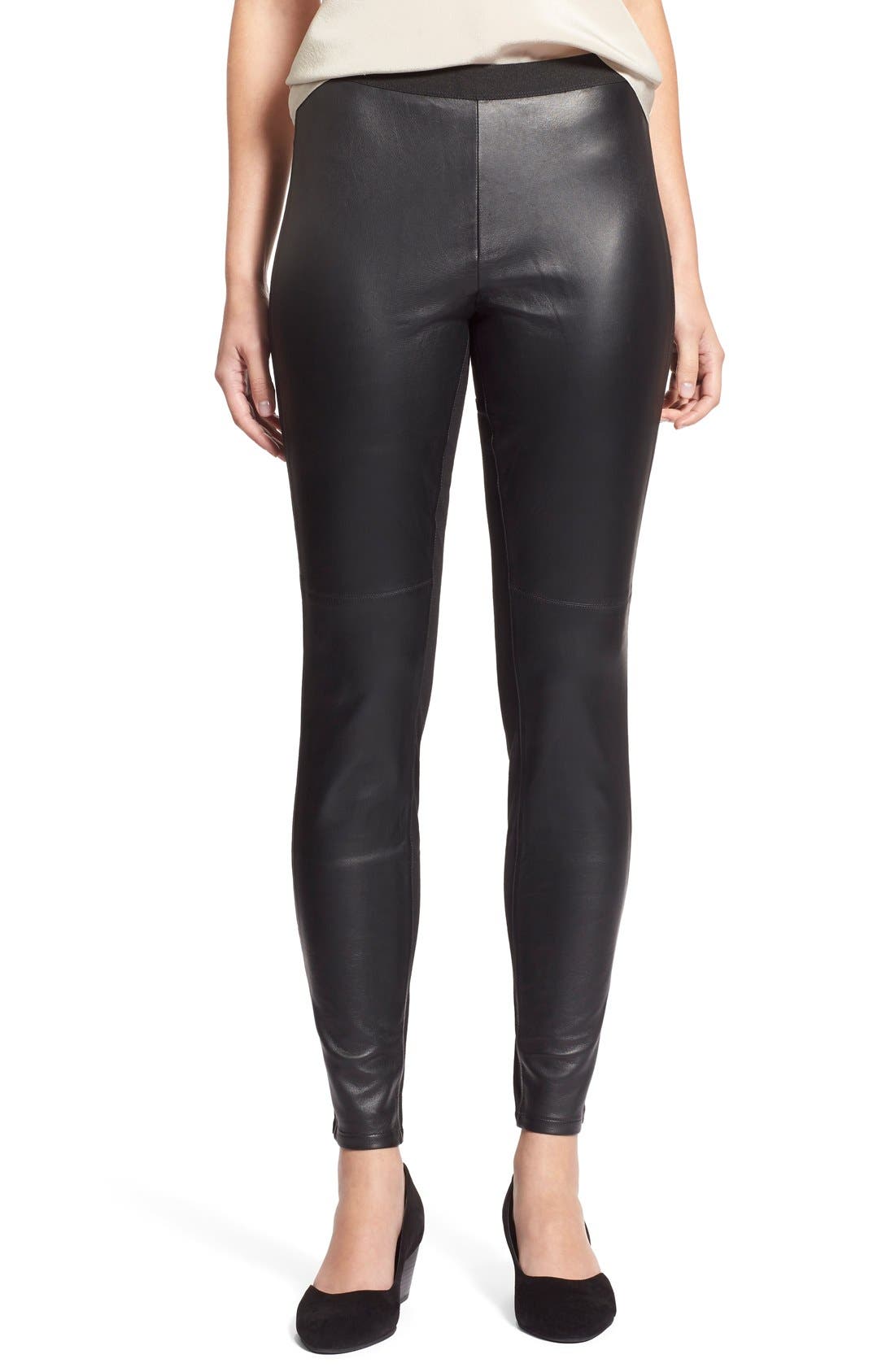 eileen fisher leather pants