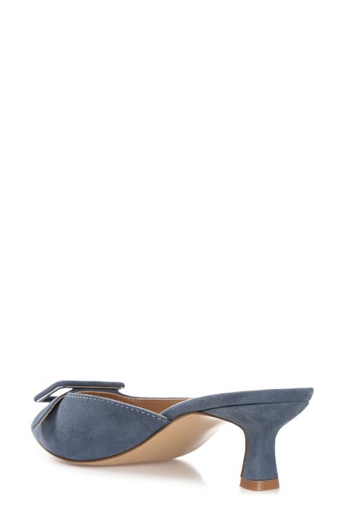 Shop Journee Collection Vianna Kitten Heel Pump In Blue