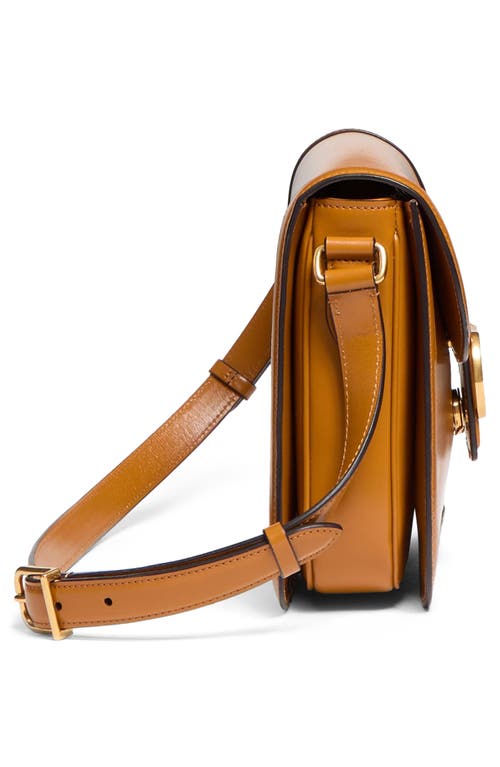 Valentino Garavani Orange Leather 9to5 Shoulder Bag In Brown