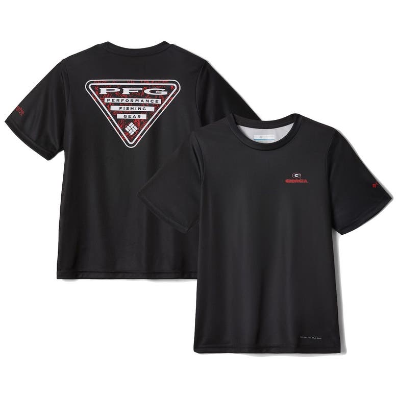 Columbia Kids' Youth  Black Georgia Bulldogs Terminal Tackle Two-hit Omni-shade T-shirt