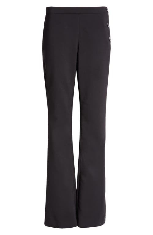 Courrèges Oblique Tailored Wool Blend Pants In Black