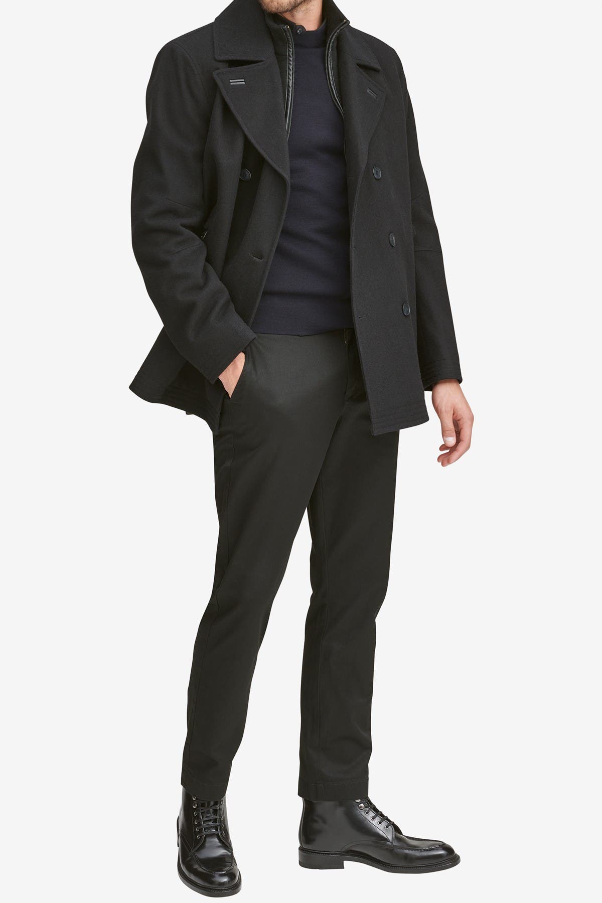 andrew marc emmett double breasted peacoat