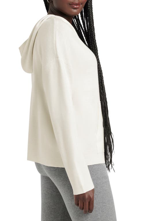 Shop Splendid Sydney Knit Hoodie In Pale Oak