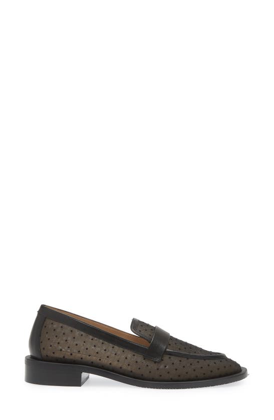 Shop Stuart Weitzman Palmer Sleek Loafer In Black/black