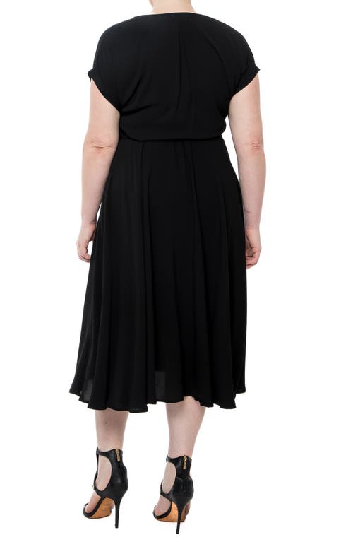 Meghan La Jasmine Midi Dress In Black