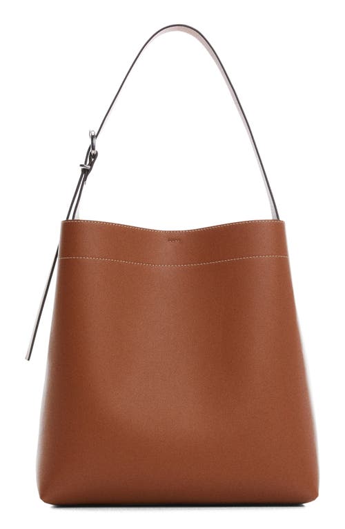 MANGO Faux Leather Shopper at Nordstrom