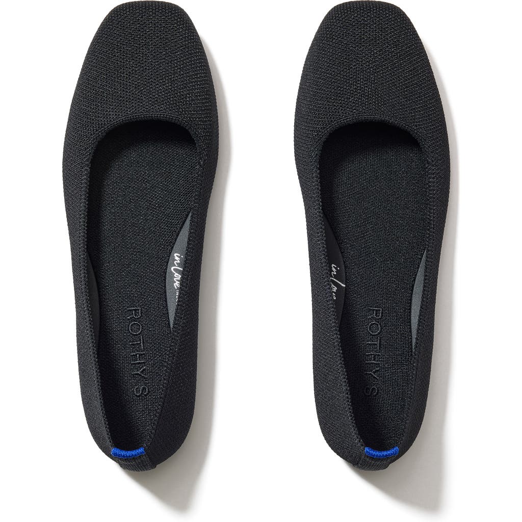 Rothys The Max Square In Black/neutral In Black