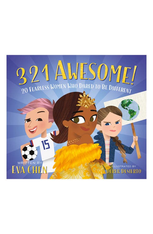 Macmillan '3 2 1 Awesome!' Board Book in Blue/Yellow/Brown/Beige at Nordstrom