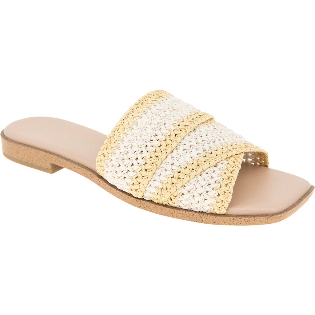 Bcbgeneration Lileen Slide Sandal In Bianca-light Tan