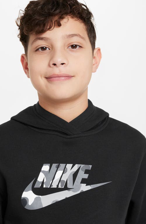 Shop Nike Kids' Sportswear Club Fleece Hoodie In Black