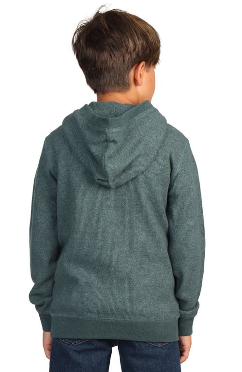 Tailorbyrd Kids' Heathered Hoodie In Green Heather