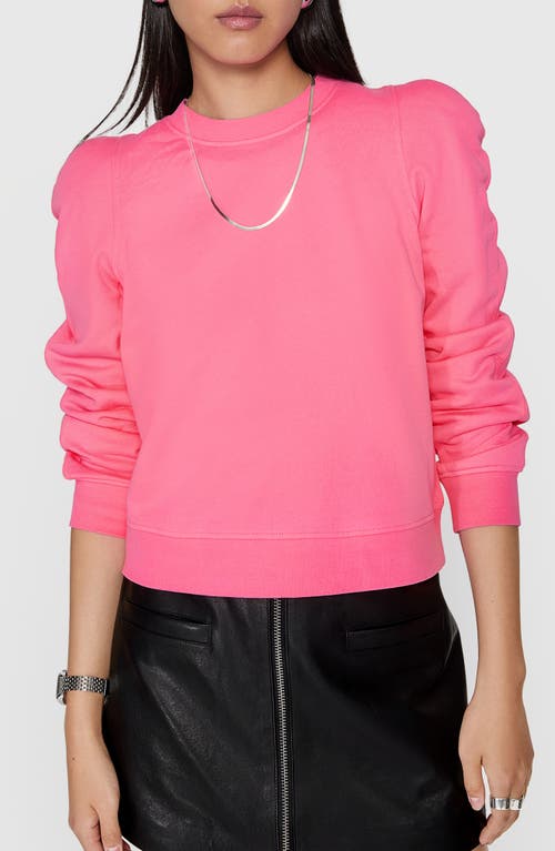 Shop Rebecca Minkoff Jade Sculpted Sweatshirt In Bubblegum