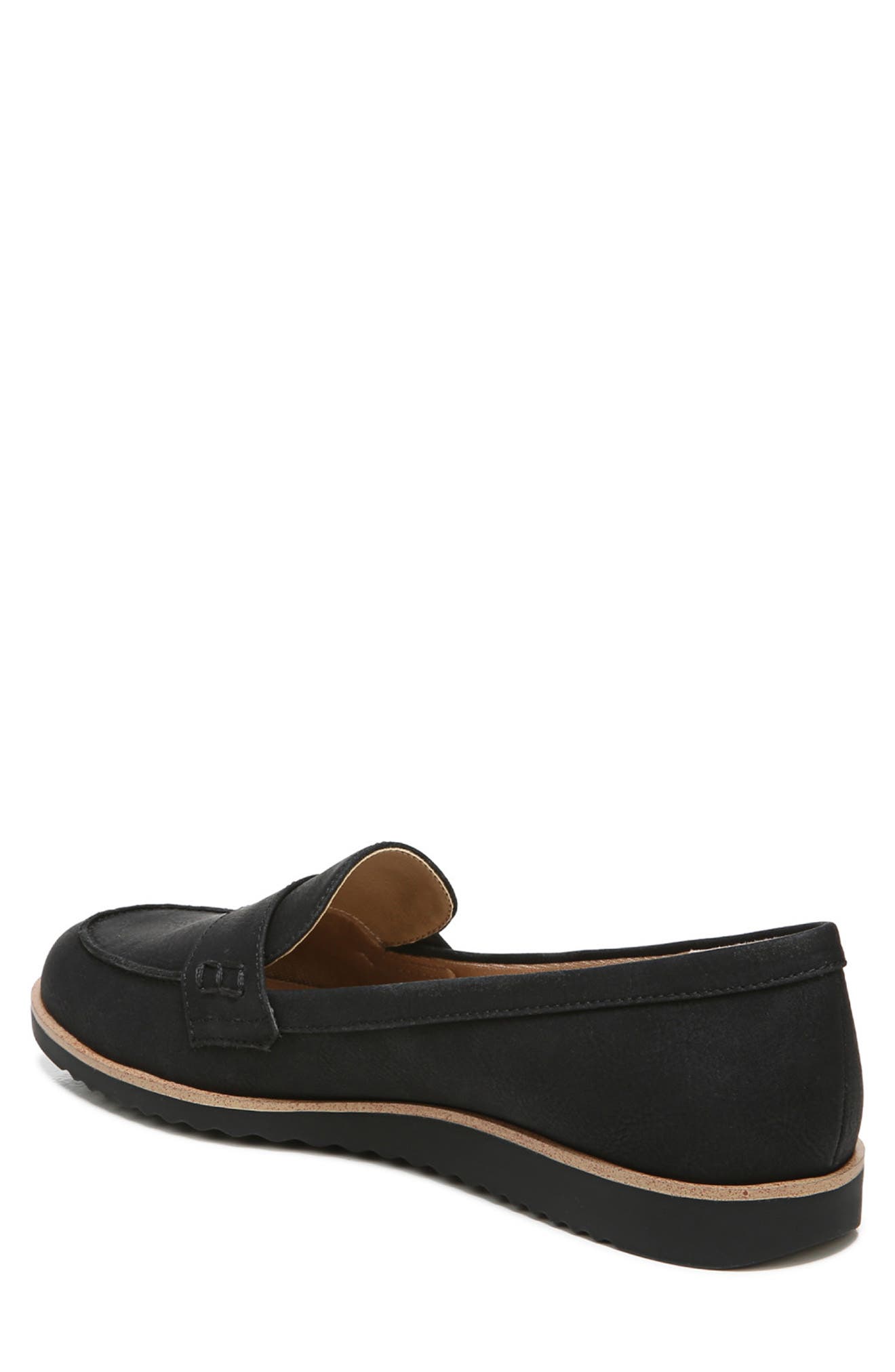 LifeStride Zee Croc Embossed Loafer in Black