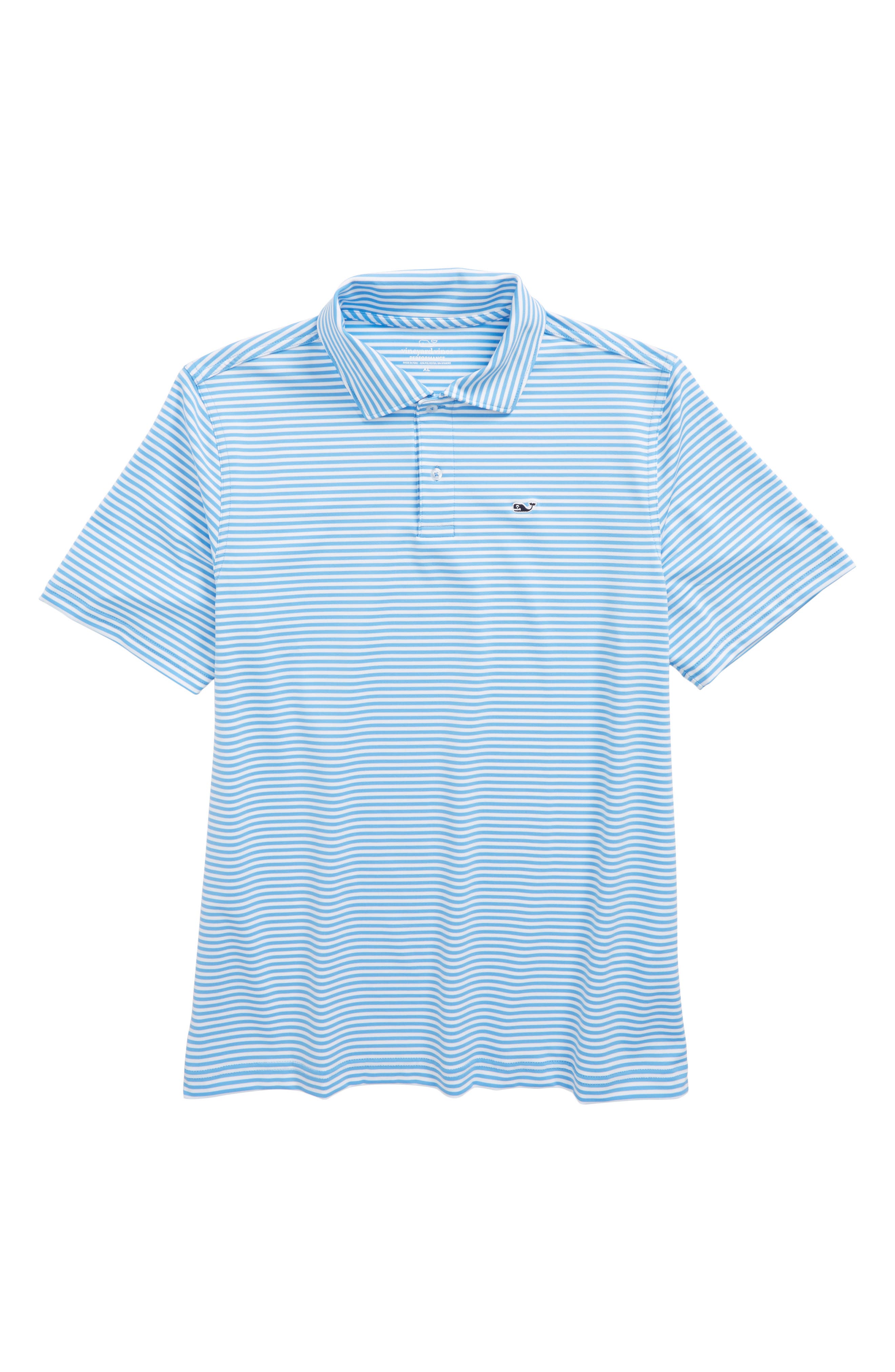 vineyard vines Feeder Stripe Performance Polo (Toddler