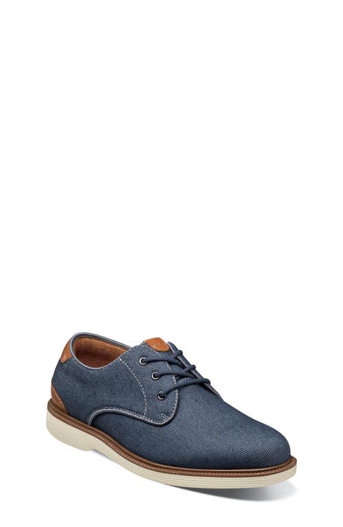 Florsheim Kids' Highland Plain Toe Oxford in Navy 