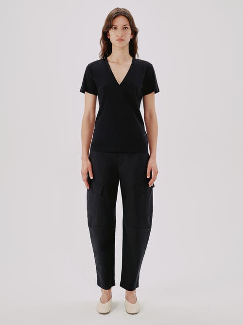 Another Tomorrow V-neck In Black
