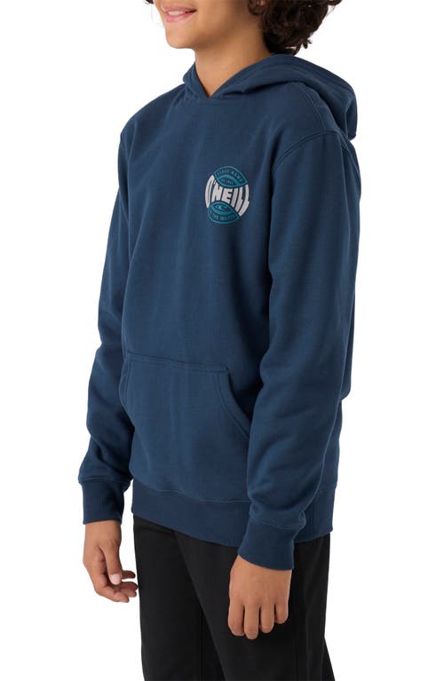 Shop O'neill Kids' Fifty Two Graphic Hoodie In Midnight Navy