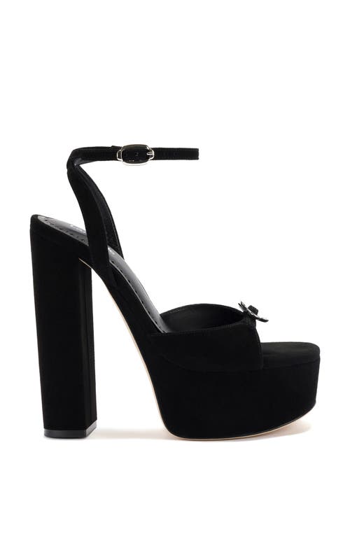 Shop Larroude Larroudé Daisy Platform In Black