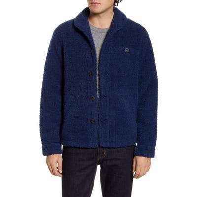 Bonobos Slim Fit Fleece Shirt Jacket Blue