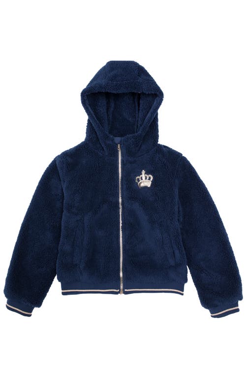 Shop Rokka&rolla Kid's Cozy Fleece Jacket In Navy