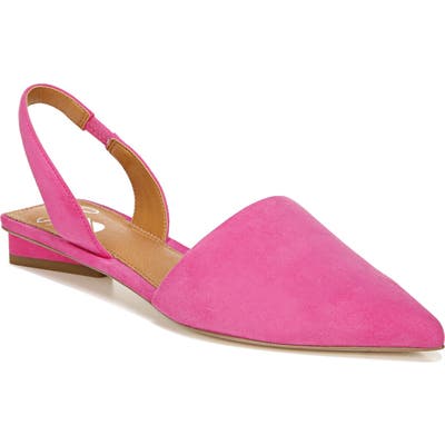 Sarto By Franco Sarto Graydon Pointy Toe Slingback Flat, Pink