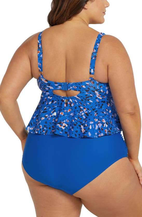 Shop Artesands Jaqua Chagall Flutter Bikini Top In Blue