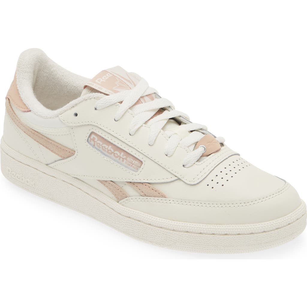 Reebok Club C Double Platform Sneaker In Chalk/pinstu/pinstu
