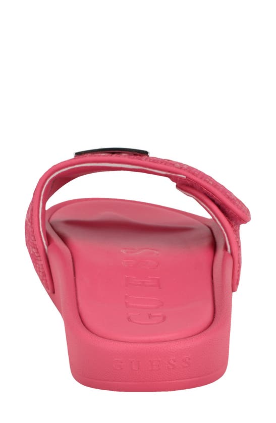 Shop Guess Callena Slide Sandal In Medium Pink