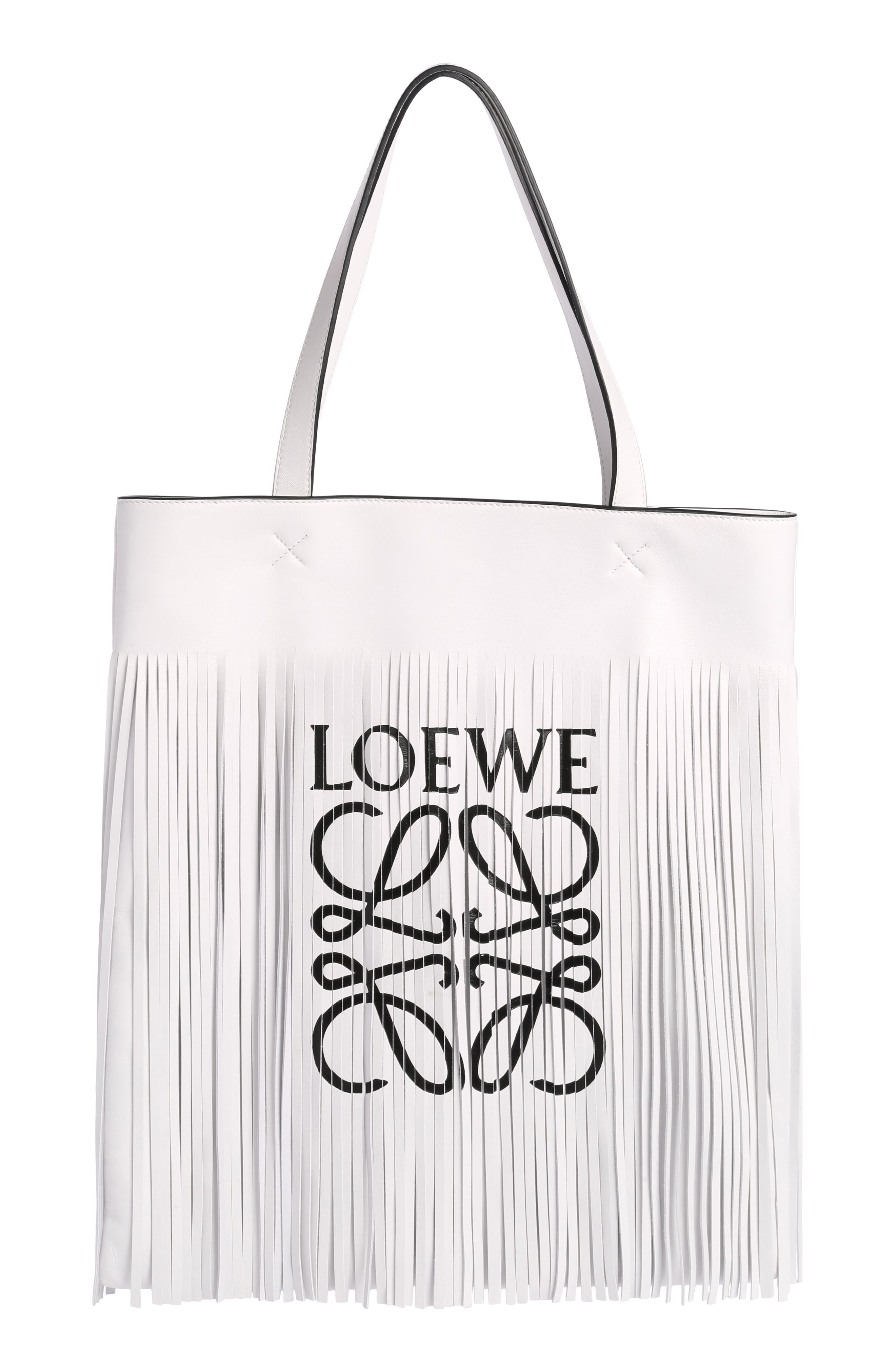 Loewe Vertical Logo Fringe Lambskin 
