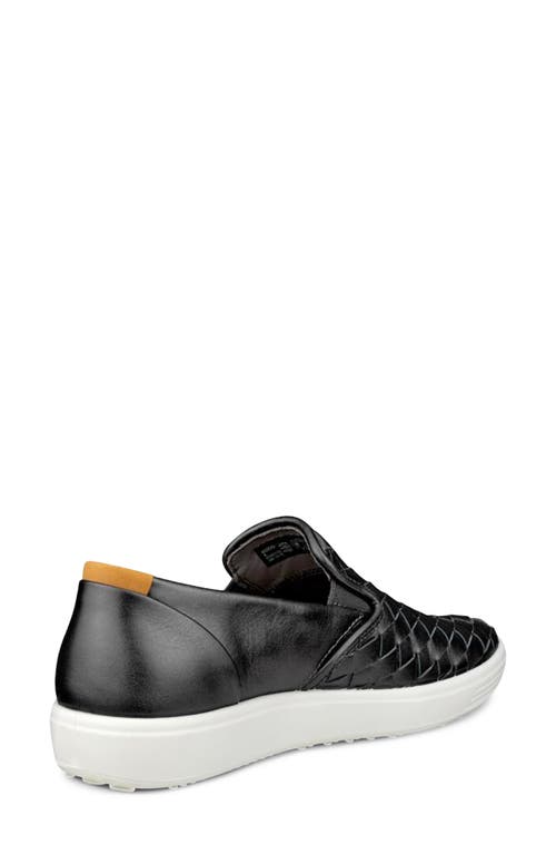 Ecco Soft 7 3.0 Slip-on Sneaker In Black