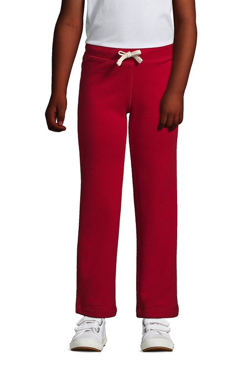 Shop Lands' End School Uniform Girls Sweatpants In Red