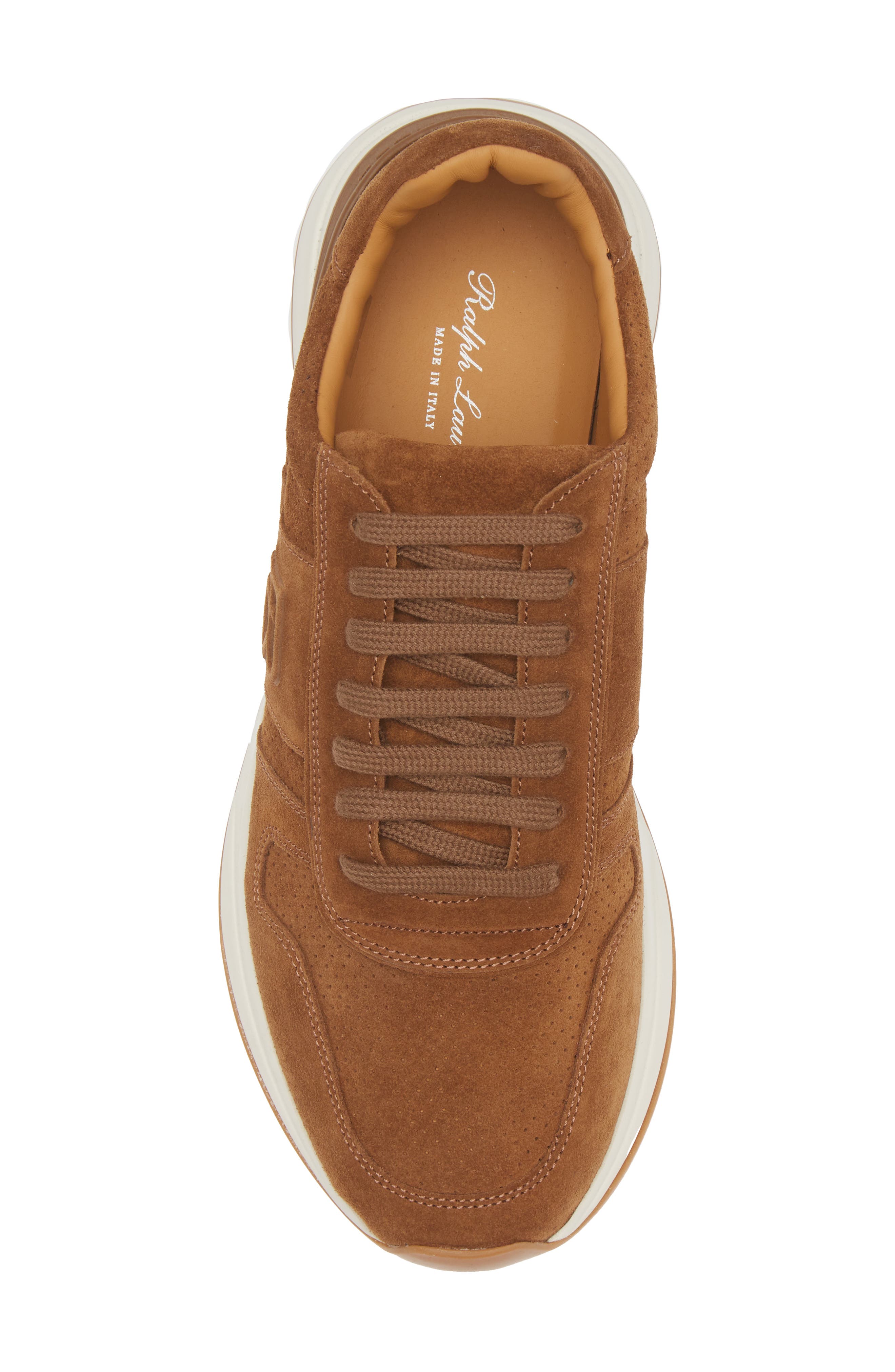Ralph Lauren Purple Label Ethan Suede Sneakers Brown EU 44 US 11 - NWB $990 Ralph Lauren Purple Label Ethan II Calfskin Suede Sneaker in  main image 2