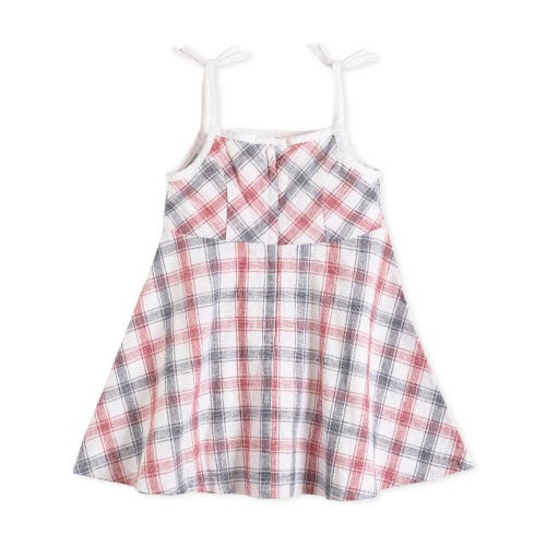 Shop Hope & Henry Girls' Sleeveless Bow Shoulder Simple Sundress, Kids In Americana Check