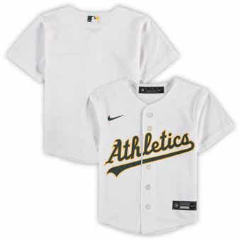 Men's Oakland Athletics Nike Gold Authentic Official Team Jersey