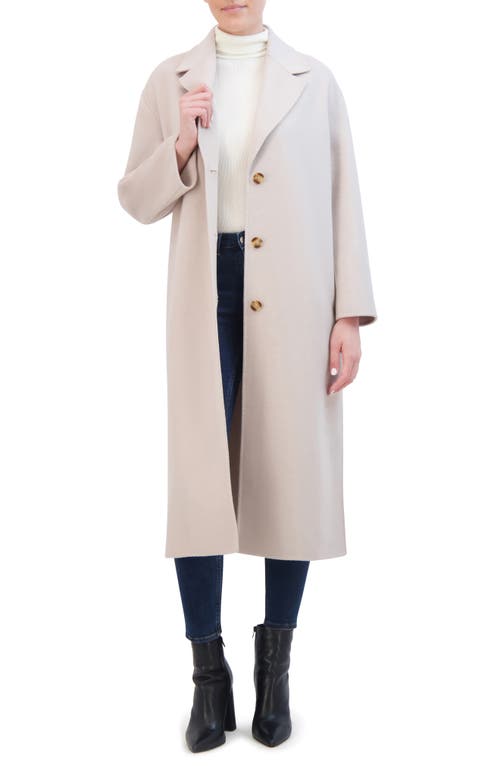 Shop Rebecca Minkoff Relaxed Double Face Coat In Stone