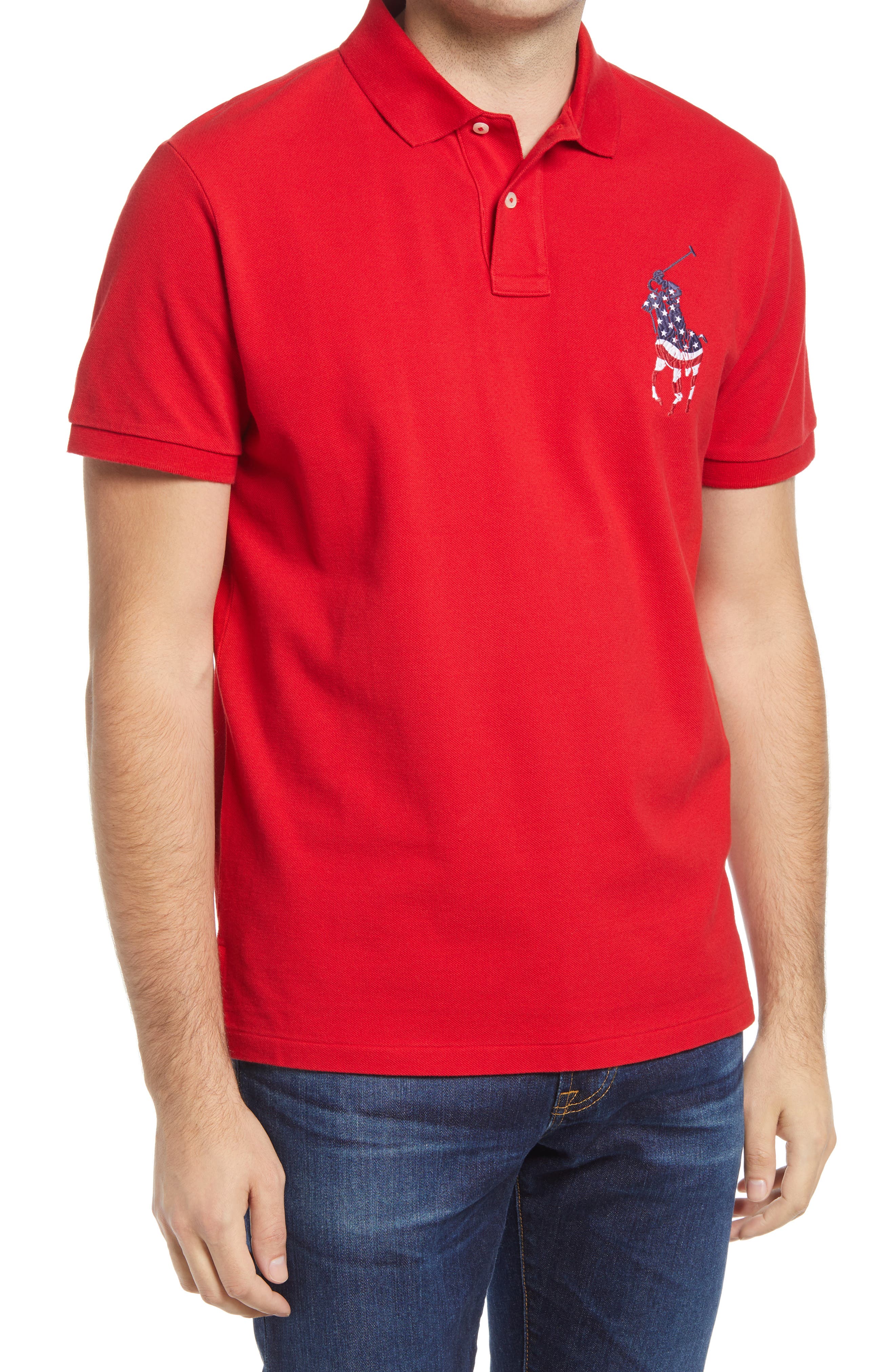 polo ralph lauren red polo shirt