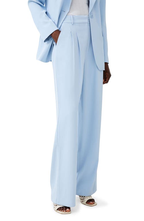 Harrie Wide Leg Suiting Pants in Cashmere Blue